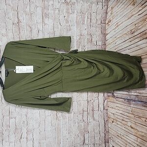 R&K berry dress size 14 new nwt dress army green large